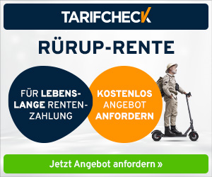 Rürup-Rente (Basisrente) vergleichen – Tarifcheck